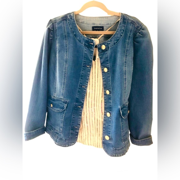 Denim Jacket Charter Club Sz XL - Picture 4 of 5